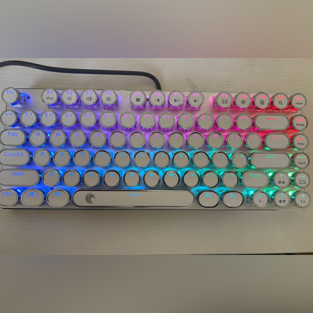 Led key board that is not wireless but you can plug in the cord to you laptop